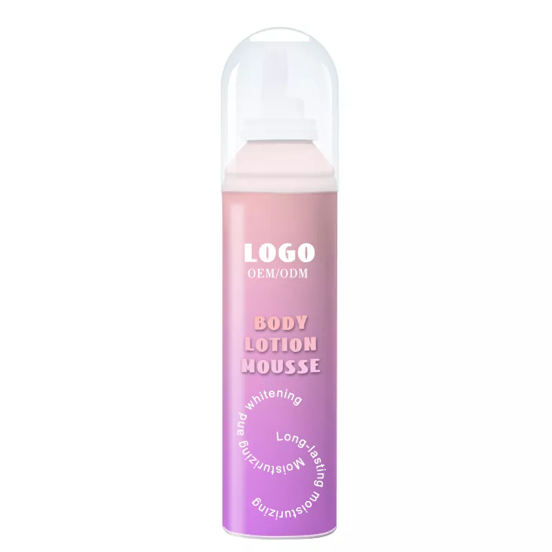 Mousse badan losyen badan yang padat dengan busa awan